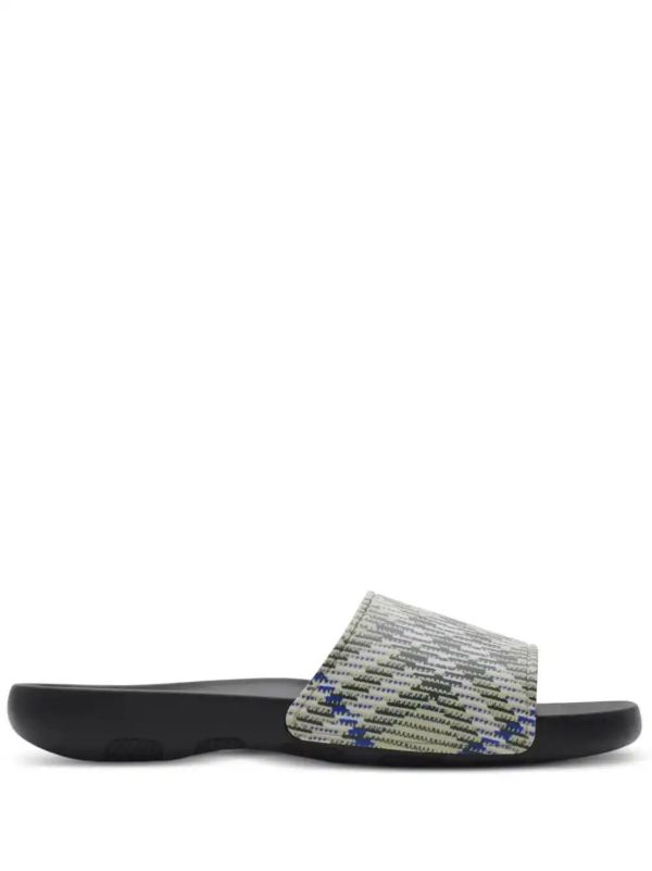 browns Burberry Checked Slides | Browns Flip-Flops & Slides