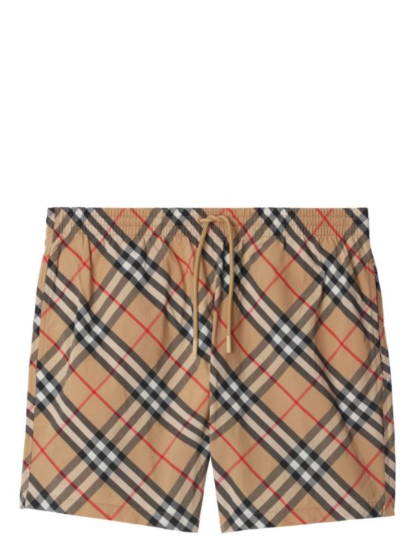 browns Burberry checkered swim shorts | Browns Swim & Board Shorts