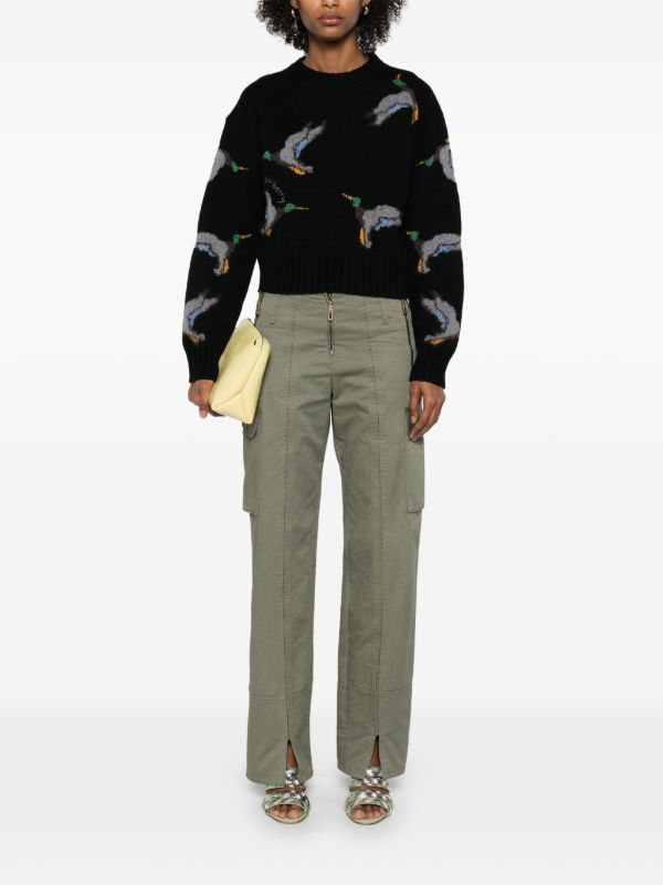 Browns Burberry Duck-jacquard Sweater | Browns Knitted Sweaters