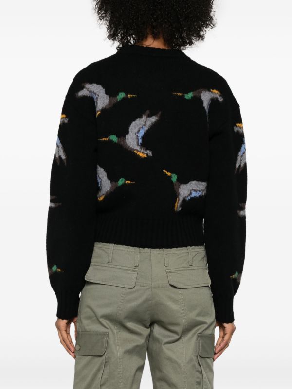 Browns Burberry Duck-jacquard Sweater | Browns Knitted Sweaters