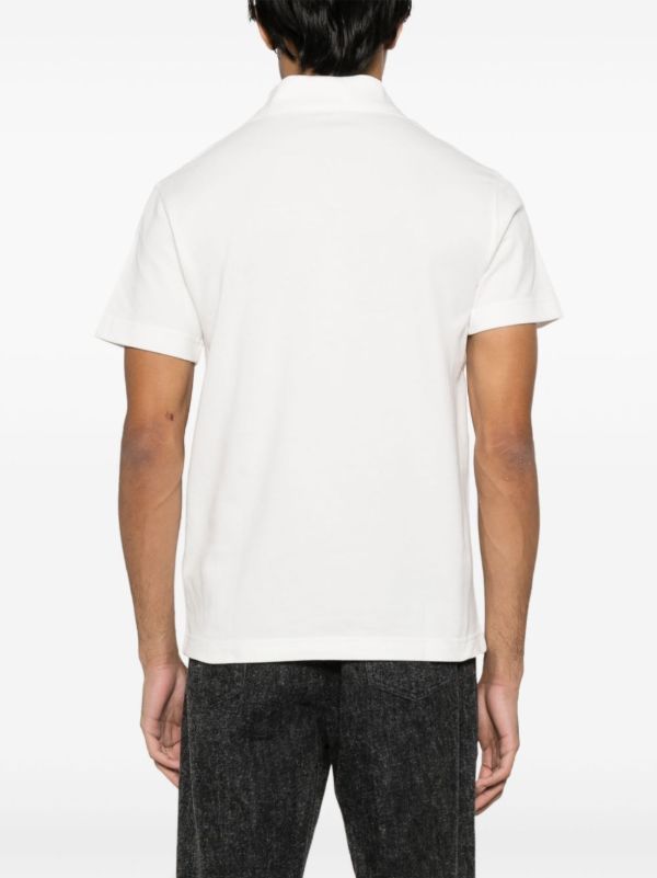 Browns Burberry Embroidered Polo Shirt | Browns Polo Shirts