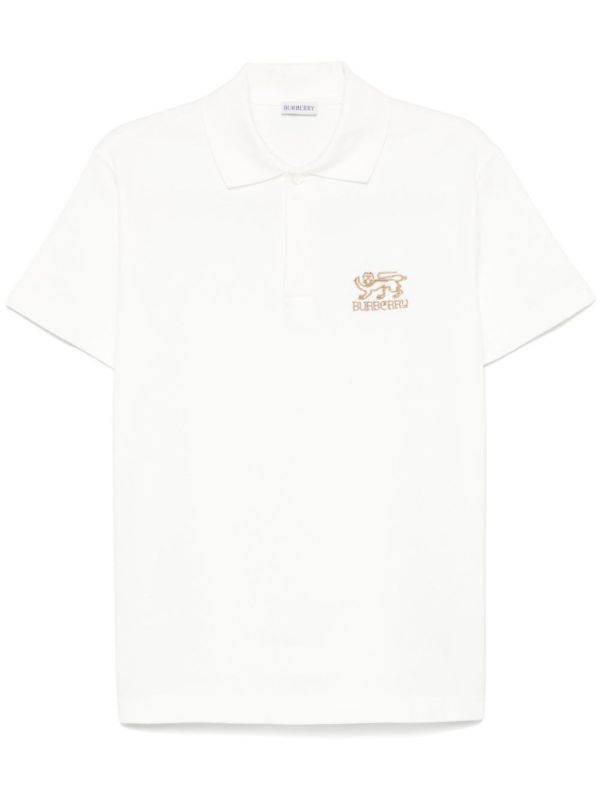 browns Burberry Embroidered Polo Shirt | Browns Polo Shirts