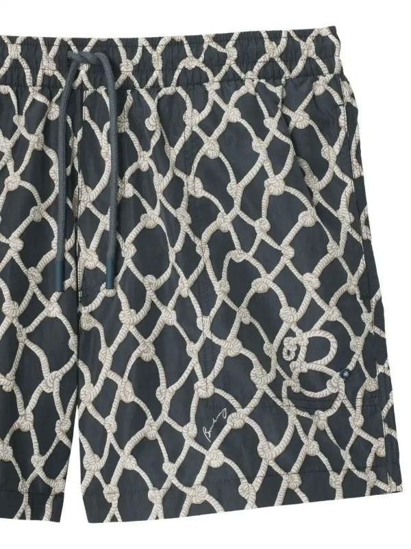 Browns Burberry Knot-print Swim Shorts | Browns Swim & Board Shorts