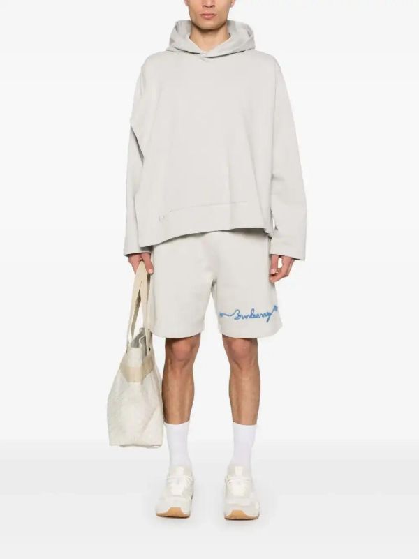 Browns Burberry Logo-embroidered Track Shorts | Browns Track & Running Shorts