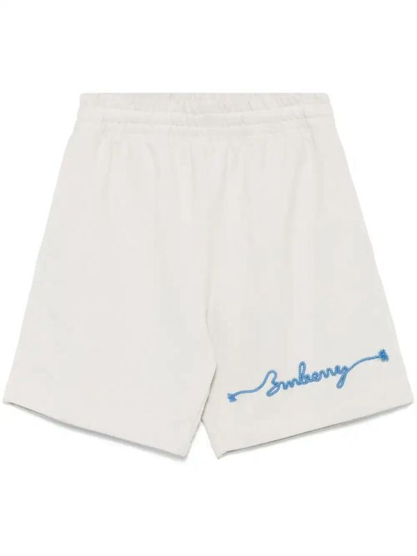 browns Burberry logo-embroidered track shorts | Browns Track & Running Shorts