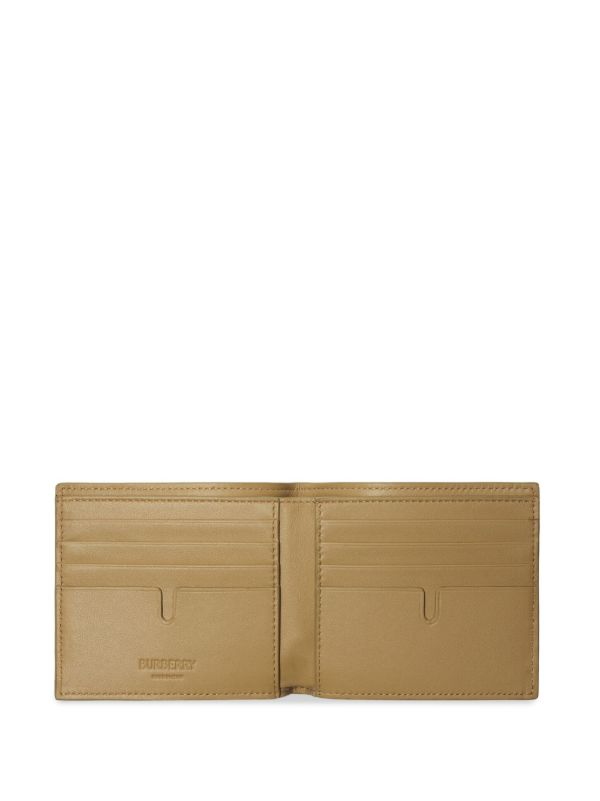 Browns Burberry Neutral Check Print Bifold Wallet | Browns Wallets & Billfolds