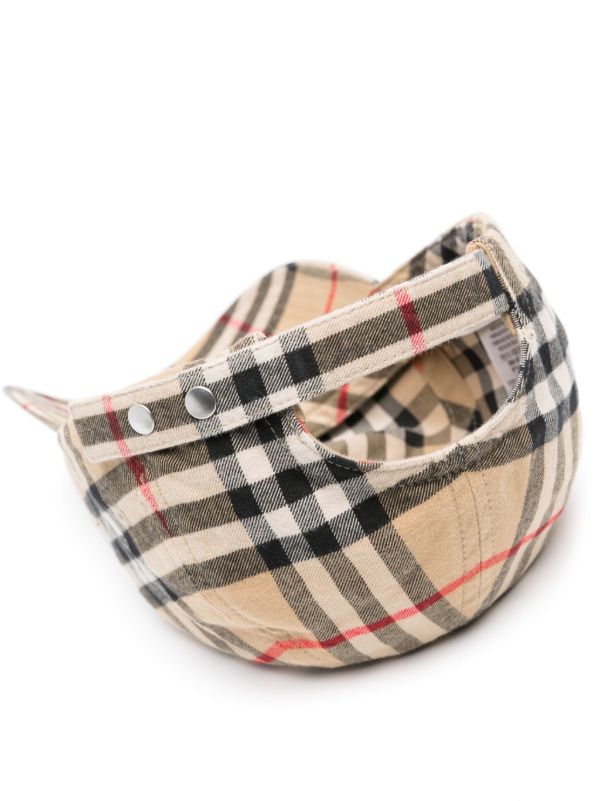 Browns Burberry Neutral Vintage Check Cotton Baseball Cap | Browns Hats