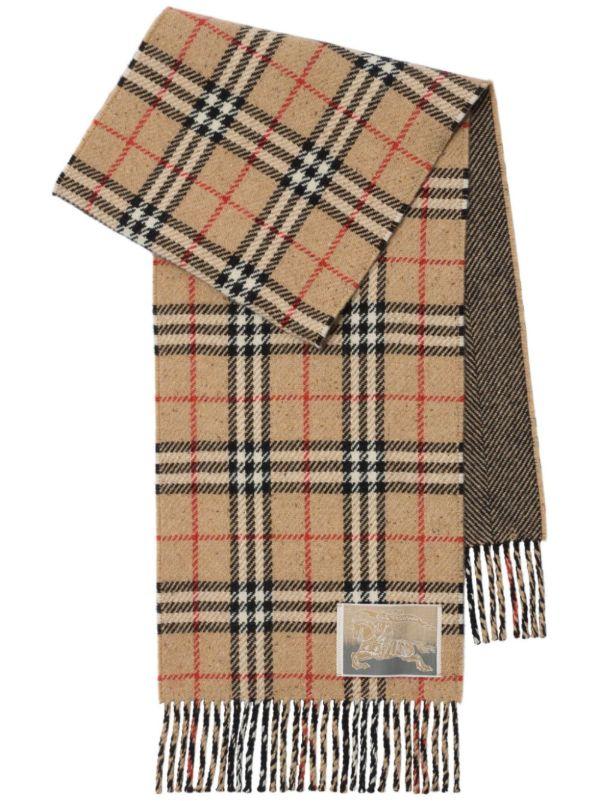 browns Burberry Reversible Checked Scarf | Browns Scarves