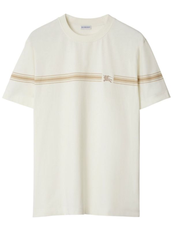 browns Burberry Striped Cotton T-Shirt | Browns T-Shirts