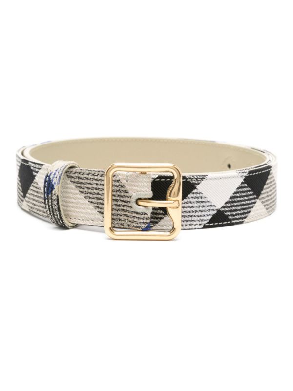 browns Burberry tartan-patterned leather belt | Browns Belts