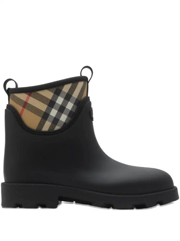 browns Burberry Vintage Check-detailed rain boots | Browns Boots