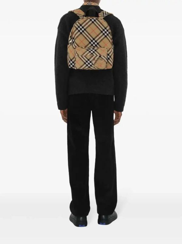 Browns Burberry Vintage Check-pattern Backpack | Browns Backpacks
