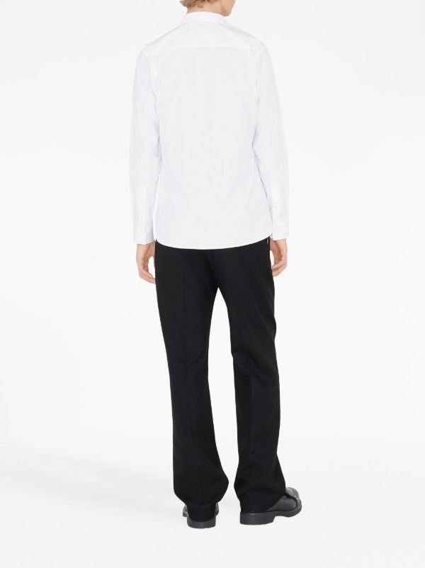 Browns Burberry White Point-collar Cotton Shirt | Browns Shirts
