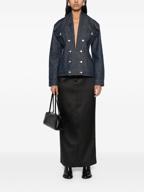 Browns Burc Akyol Open Heart Denim Jacket | Browns Blazers