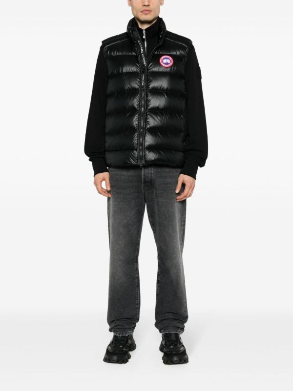 Browns Canada Goose Black Crofton Quilted Gilet | Browns Waistcoats & Gilets