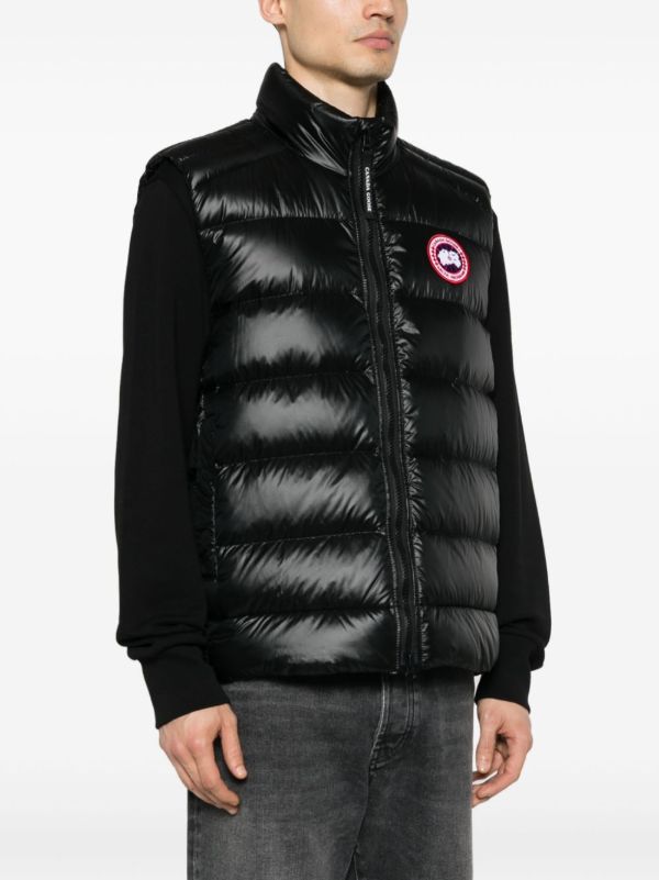 Browns Canada Goose Black Crofton Quilted Gilet | Browns Waistcoats & Gilets