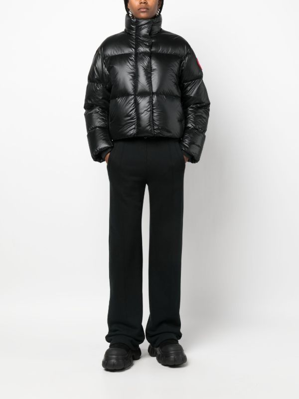 Browns Canada Goose Black Cypress Cropped Puffer Jacket | Browns Down Jackets