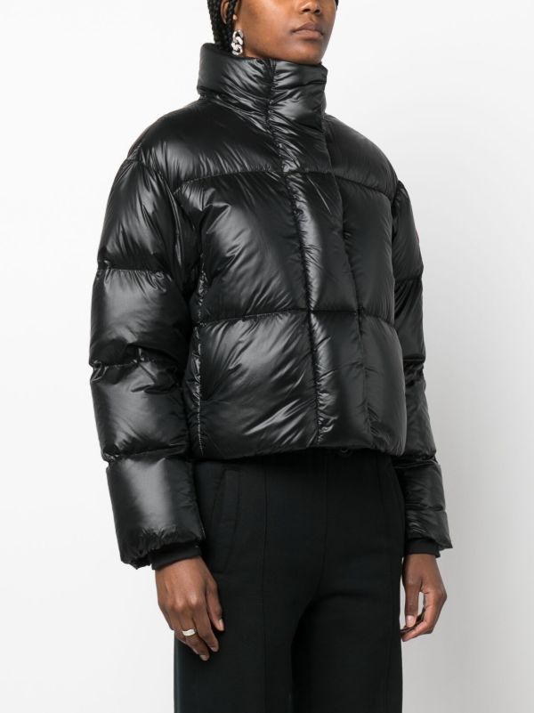 Browns Canada Goose Black Cypress Cropped Puffer Jacket | Browns Down Jackets