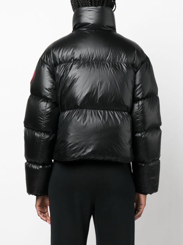 Browns Canada Goose Black Cypress Cropped Puffer Jacket | Browns Down Jackets