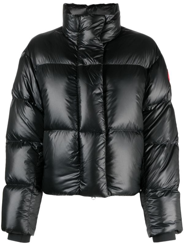 browns Canada Goose Black Cypress Cropped Puffer Jacket | Browns Down Jackets