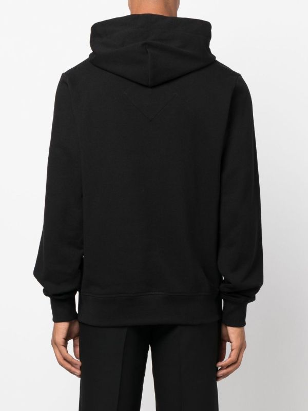 Browns Canada Goose Black Huron Drawstring Cotton Hoodie | Browns Hoodies