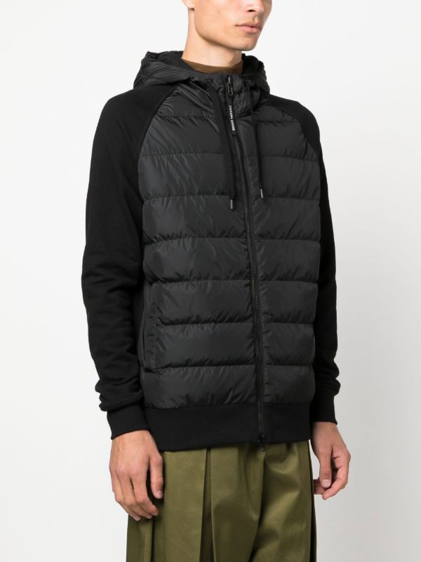 Browns Canada Goose Black Hybridge Huron Hooded Jacket | Browns Down Jackets