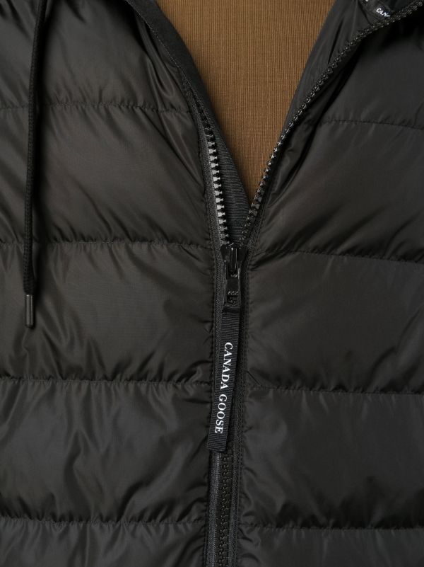 Browns Canada Goose Black Hybridge Huron Hooded Jacket | Browns Down Jackets