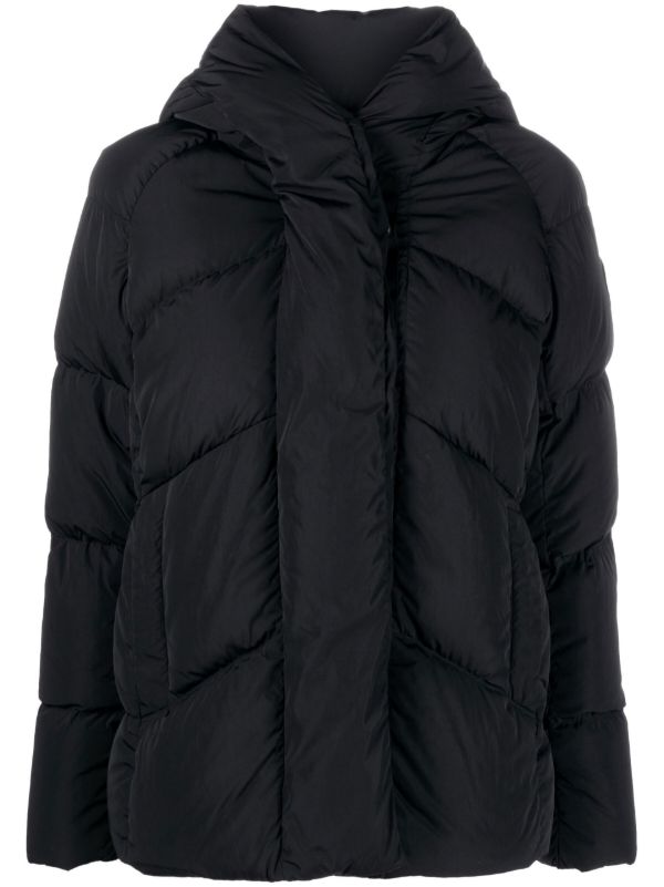 browns Canada Goose Black Marlow hooded padded jacket | Browns Puffer Coats