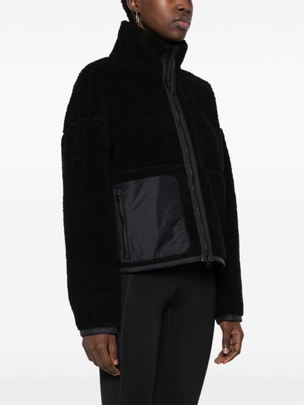 Browns Canada Goose Black Simcoe Fleece Jacket | Browns Varsity Jackets