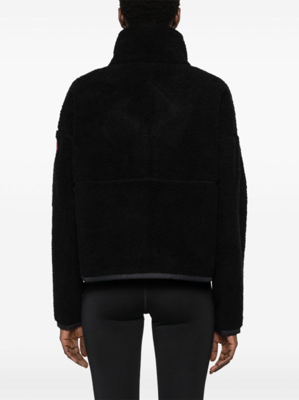 Browns Canada Goose Black Simcoe Fleece Jacket | Browns Varsity Jackets