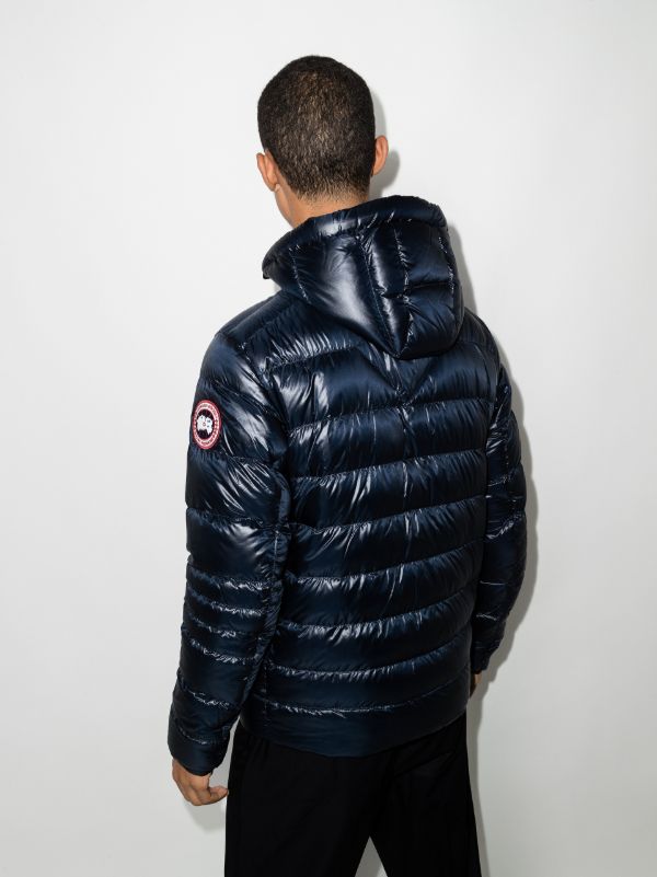 Browns Canada Goose Blue Crofton Hooded Quilted Jacket | Browns Hooded Jackets