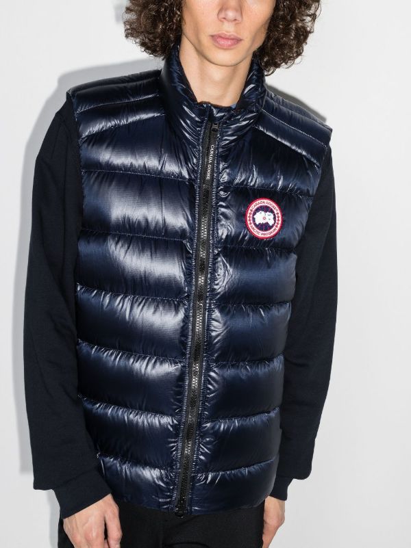 Browns Canada Goose Blue Crofton Quilted Gilet | Browns Down Jackets