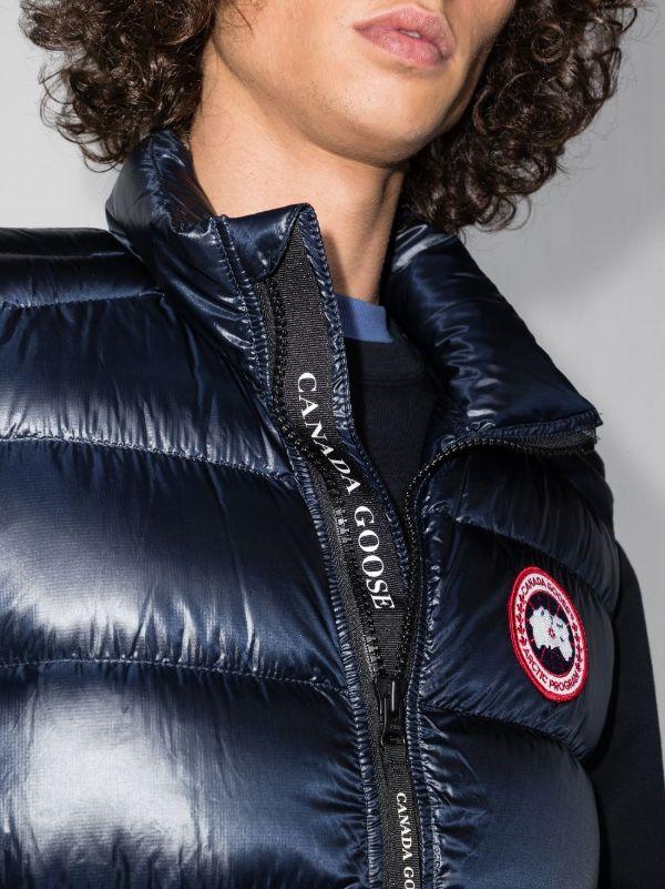 Browns Canada Goose Blue Crofton Quilted Gilet | Browns Down Jackets