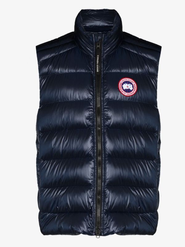 browns Canada Goose blue Crofton quilted gilet | Browns Down Jackets