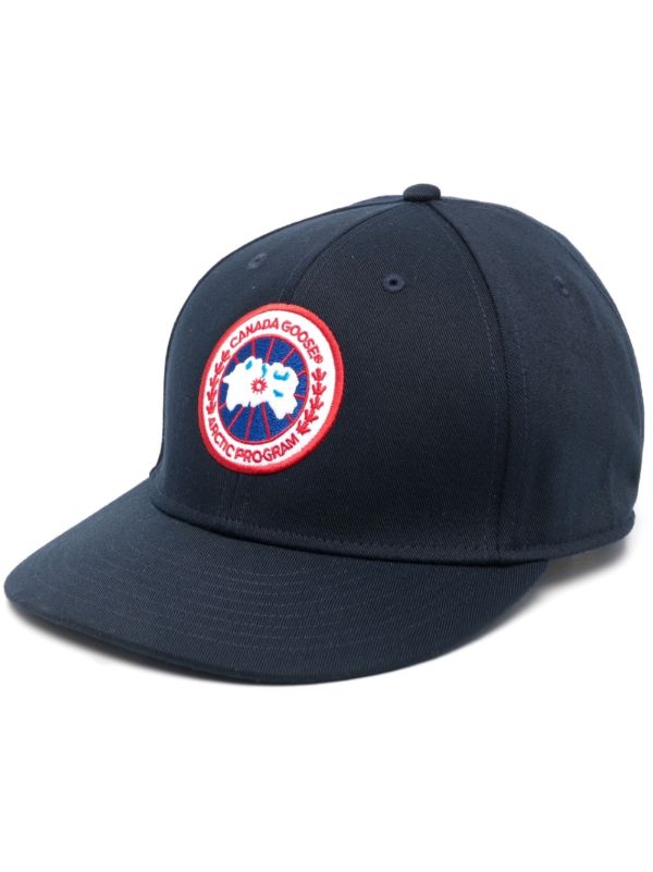 browns Canada Goose Blue Logo Patch Baseball Cap | Browns Hats