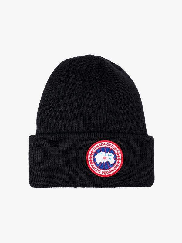 browns Canada Goose logo wool beanie hat | Browns Hats