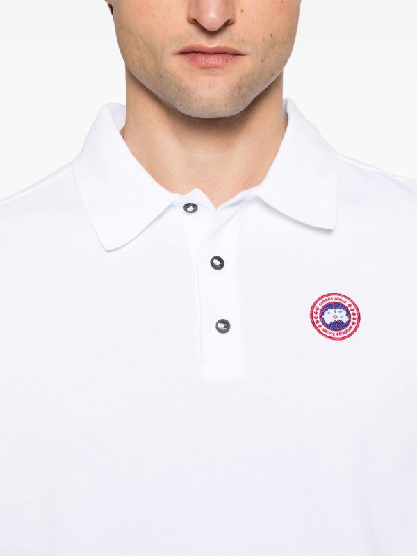 Browns Canada Goose White Beckley Polo Shirt | Browns Polo Shirts