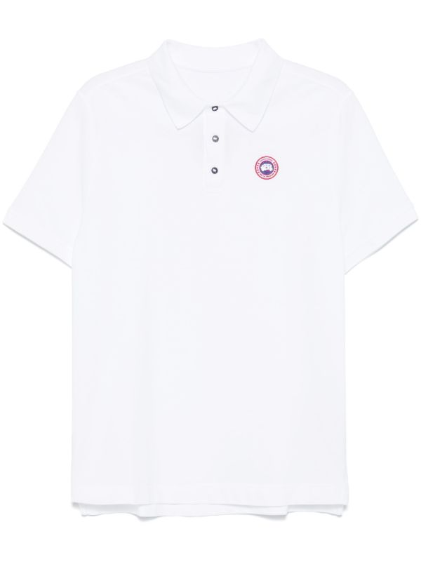 browns Canada Goose White Beckley Polo Shirt | Browns Polo Shirts