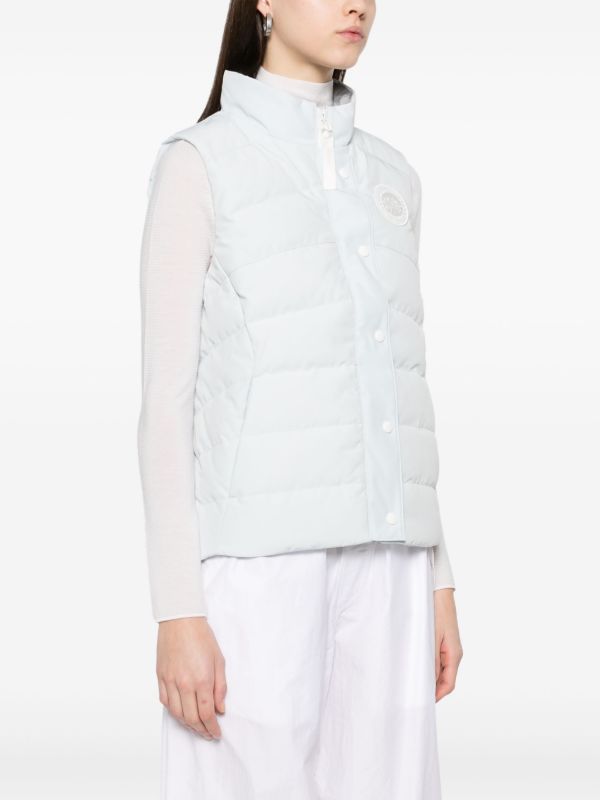 Browns Canada Goose White Freestyle Gilet | Browns Waistcoats & Gilets