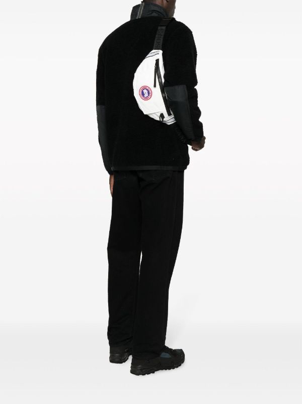 Browns Canada Goose White Logo Patch Belt Bag | Browns Belt Bags