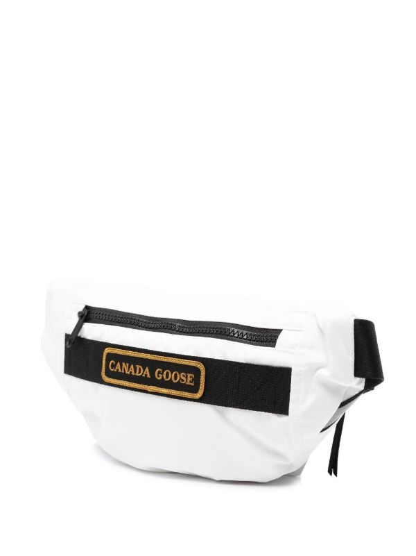 Browns Canada Goose White Logo Patch Belt Bag | Browns Belt Bags