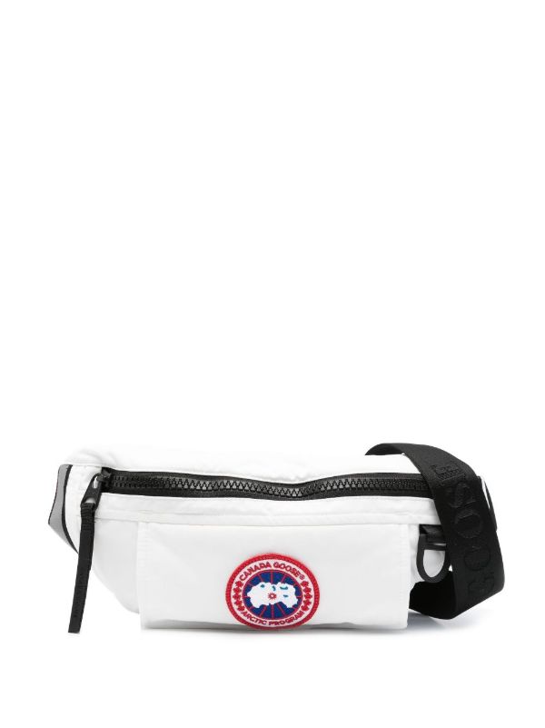 browns Canada Goose White Logo Patch Belt Bag | Browns Belt Bags