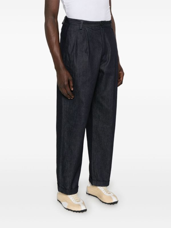 Browns Carter Young Pleat-detail Jeans | Browns Tapered Pants