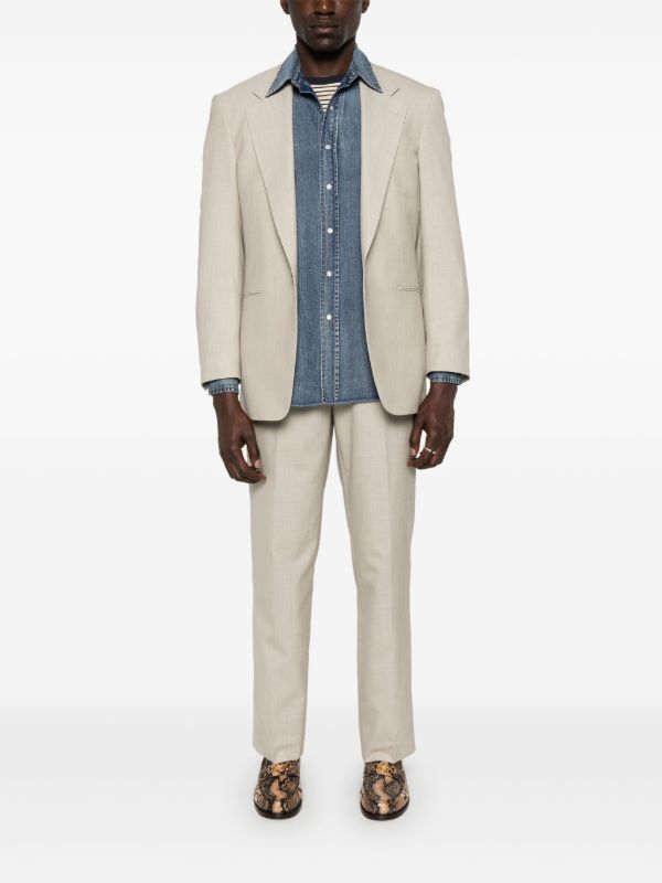 Browns Carter Young Slub-texture Blazer | Browns Blazers