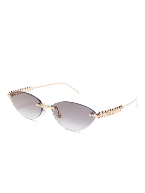 Browns Cartier Eyewear Clash Sunglasses | Browns Sunglasses