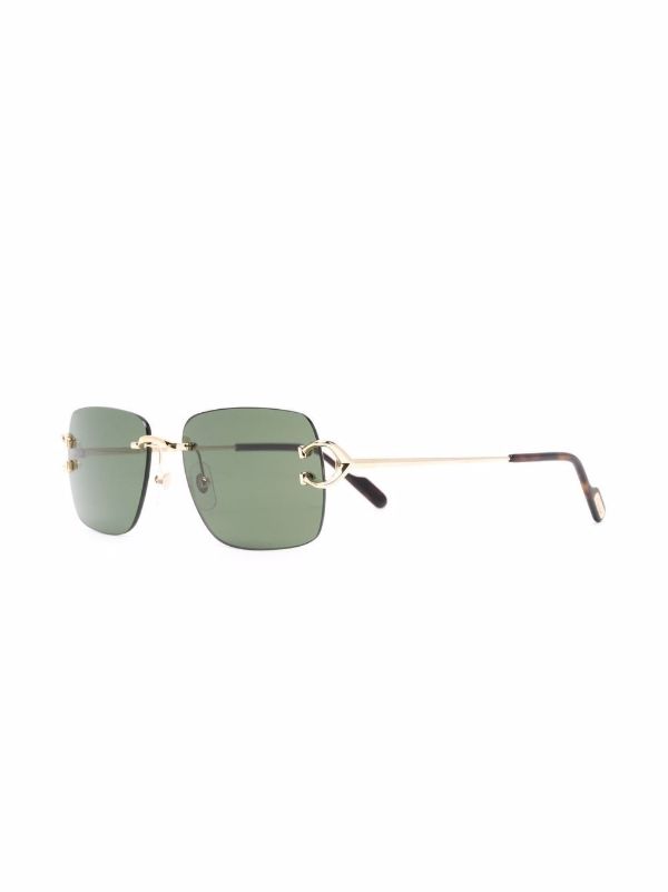 Browns Cartier Eyewear Classic C De Cartier Sunglasses | Browns Sunglasses