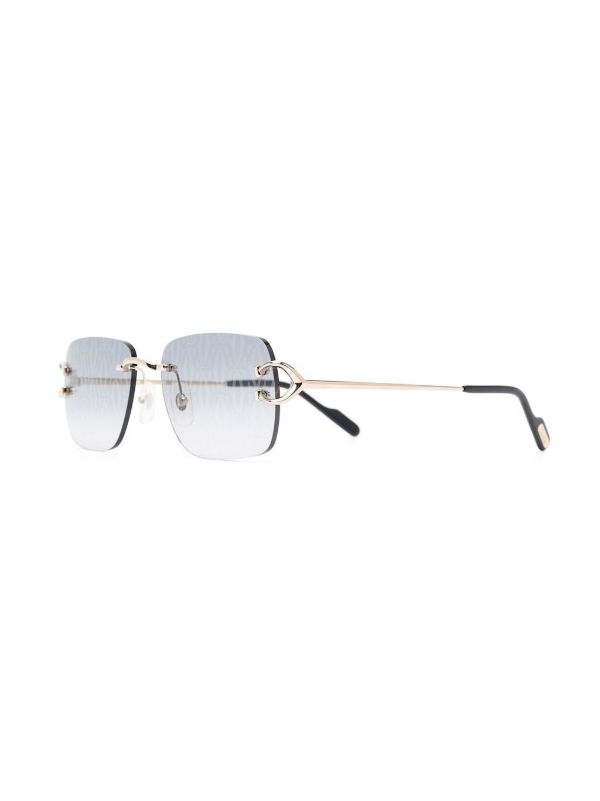 Browns Cartier Eyewear Classic C De Cartier Sunglasses | Browns Sunglasses