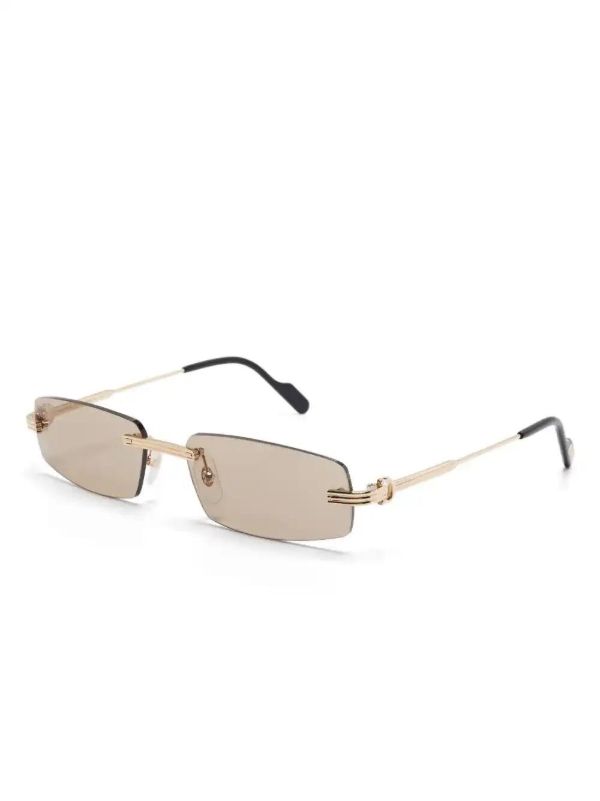 Browns Cartier Eyewear Première De Cartier Sunglasses | Browns Sunglasses