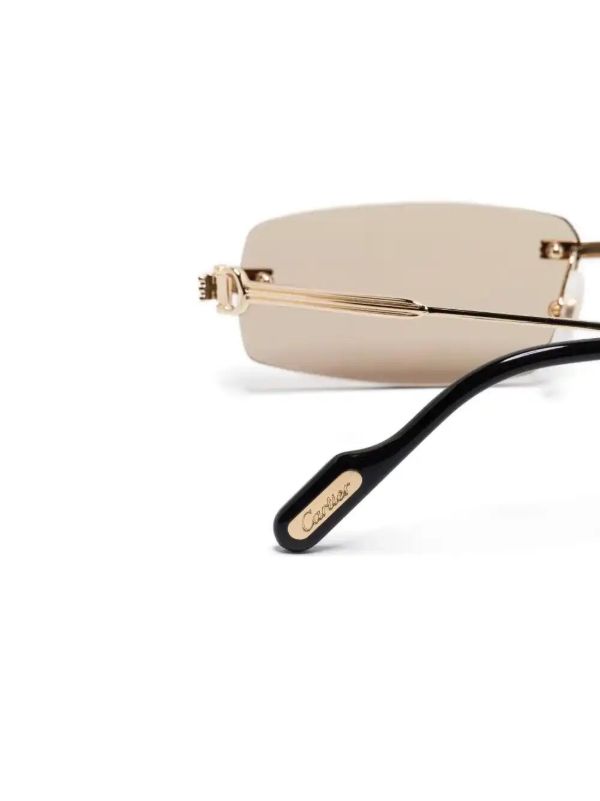 Browns Cartier Eyewear Première De Cartier Sunglasses | Browns Sunglasses