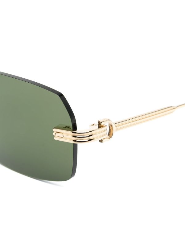 Browns Cartier Eyewear Première Sunglasses | Browns Sunglasses